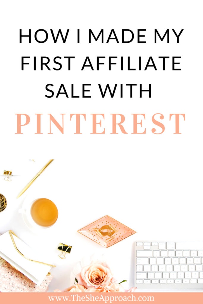 How bloggers make money online through affiliate sales and social media. Find out how I made my first affiliate sale with Pinterest in 24 hours. Full affiliate marketing guide included!