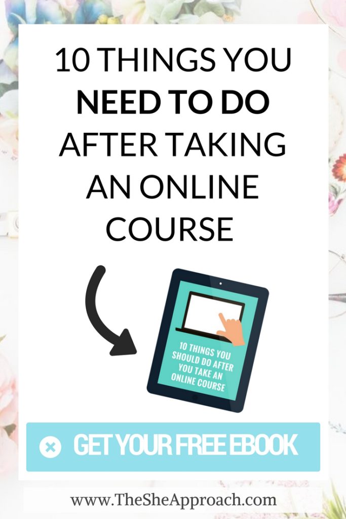 fter taking dozens of courses myself I learned that every course can be a valuable resource and a turning point for your blog, business or for your self-improvement if you approach it the right way. If you want to make sure that the money invested in those courses actually pay off and that you make the most of it, here are three things you need to do when you're taking an online course! #bloggingtips Tips for entrepreneurs, digital education and more! 