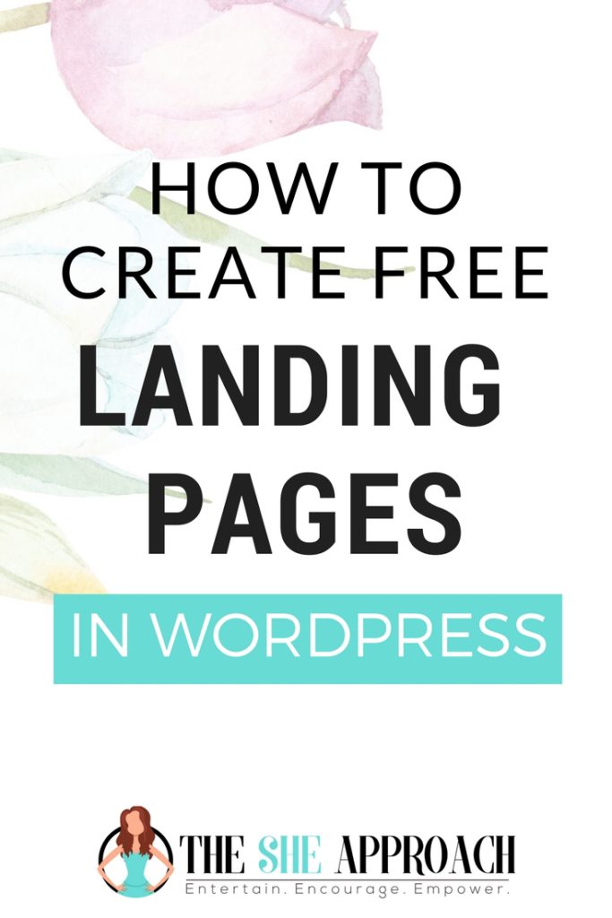 Want to build a sales page, opt-in page or webinar sign-up page on your blog? Learn how to create free landing pages in WordPress from scratch! Web design for newbie bloggers. #landingpages Create free landing pages, sales pages and opt-in pages for your WordPress blog! 