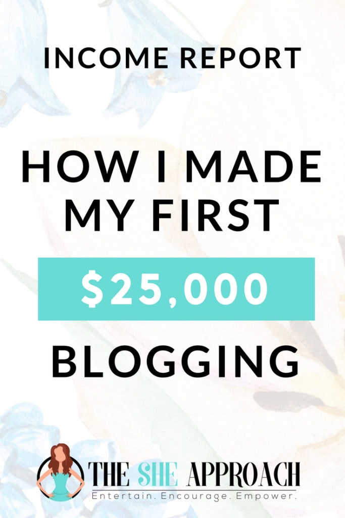 Want to start a profitable blog, make money online and learn how to monetize your website? Read my blogging income report to find how I use affiliate marketing, selling my own products and more to make money blogging. Visit The She Approach for more blogging tips for beginners. #makemoneyblogging #incomereport