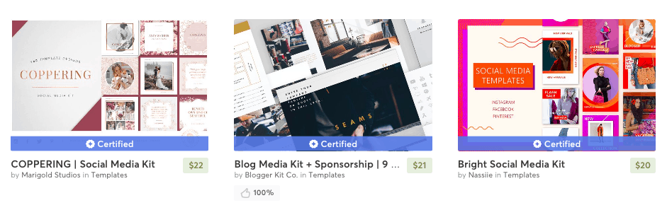 Media Kit Bloggers Template - Work With Brands