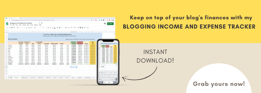 Blog Income Report Tracker