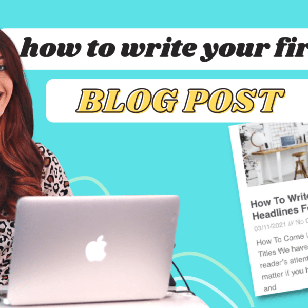how to make and post the first blogging post