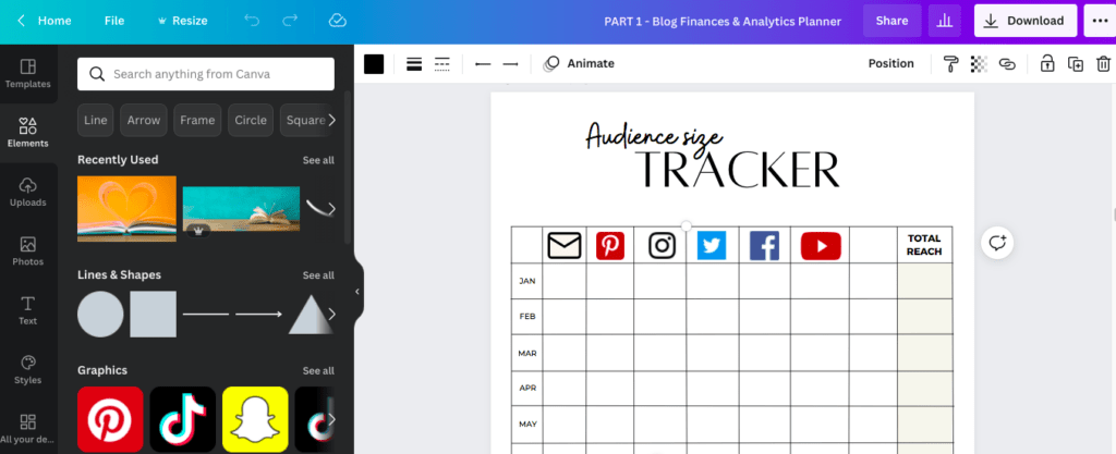 Budget Planner / Financial Tracking Sheets (Canva Template - OK to Resell)