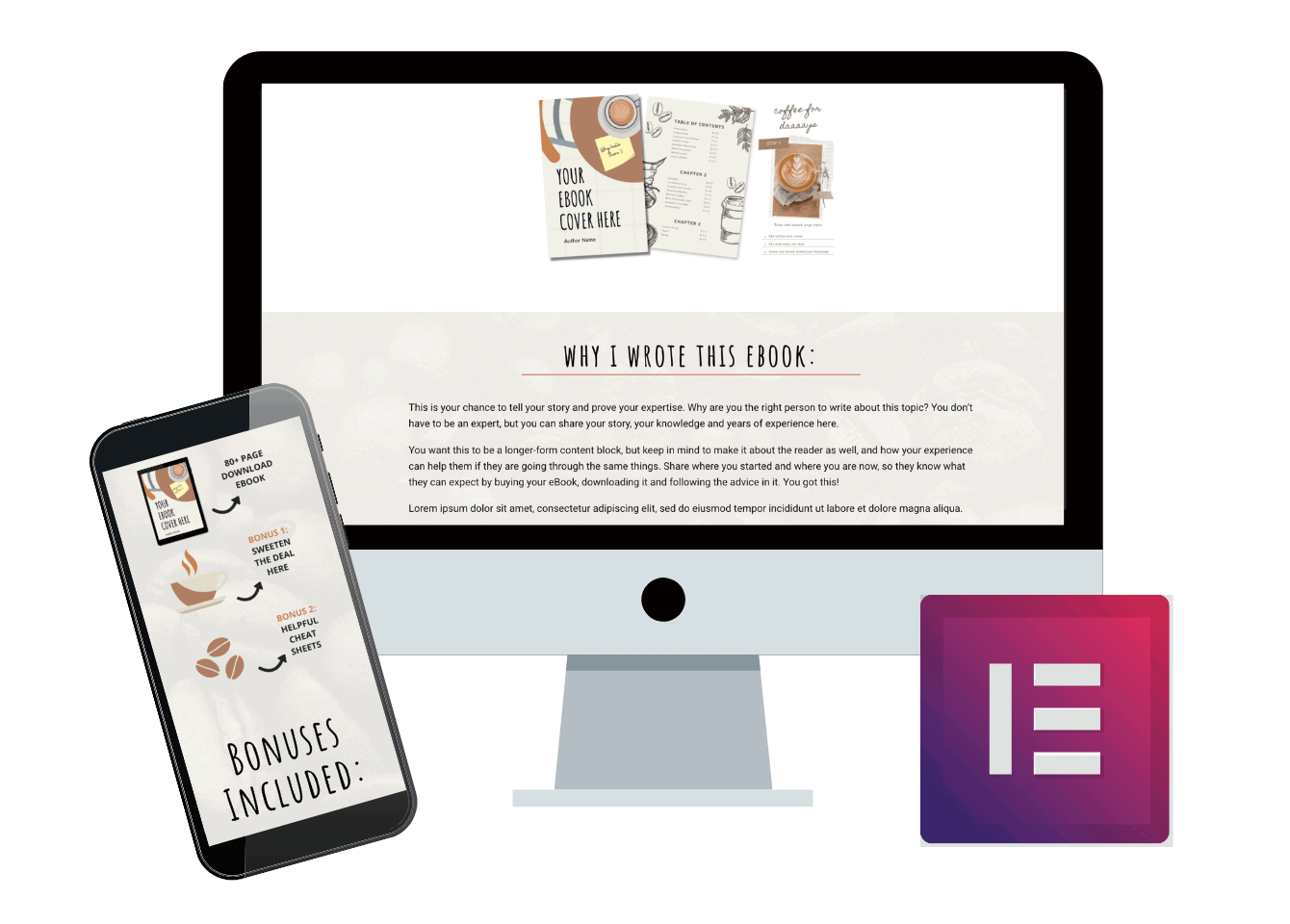 Elementor Ebook Sales Page Template - Build A Sales Page In Minutes